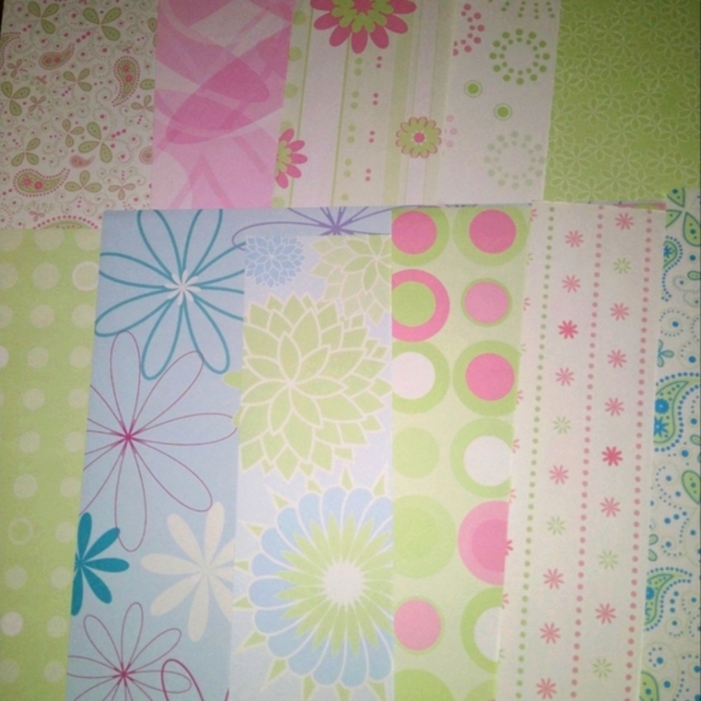 Colorful Patterned Scrapbook Paper
